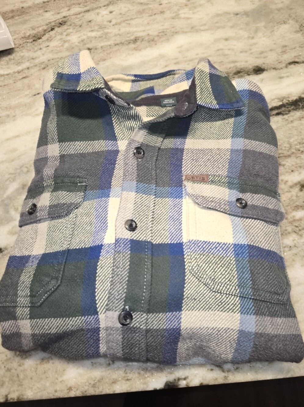 Mens Orvis Heavy Flannel L
